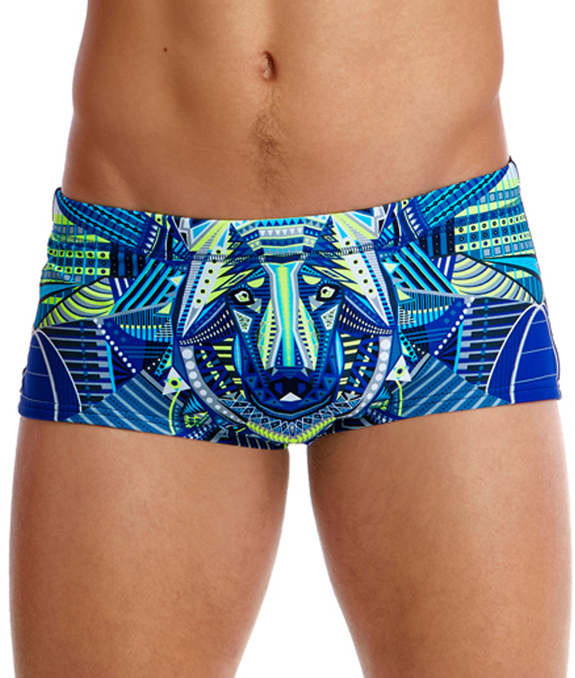 Funky Trunks Mens Sea Wolf Plain Front Trunk
