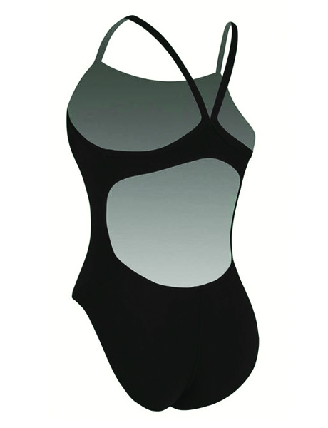Nike Ladies Big Swoosh Lingerie Tank - Black/White | Dolphin Swimware