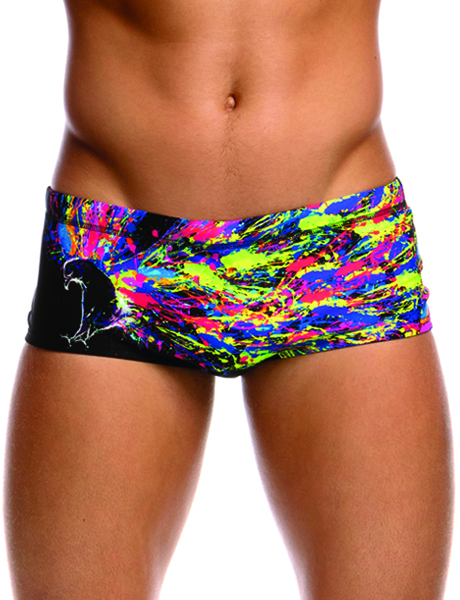 Funky Trunks Mens Wing Attack Plain Front Trunk