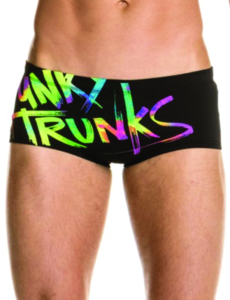 Funky Trunks Mens Trunk Tag Plain Front Trunks
