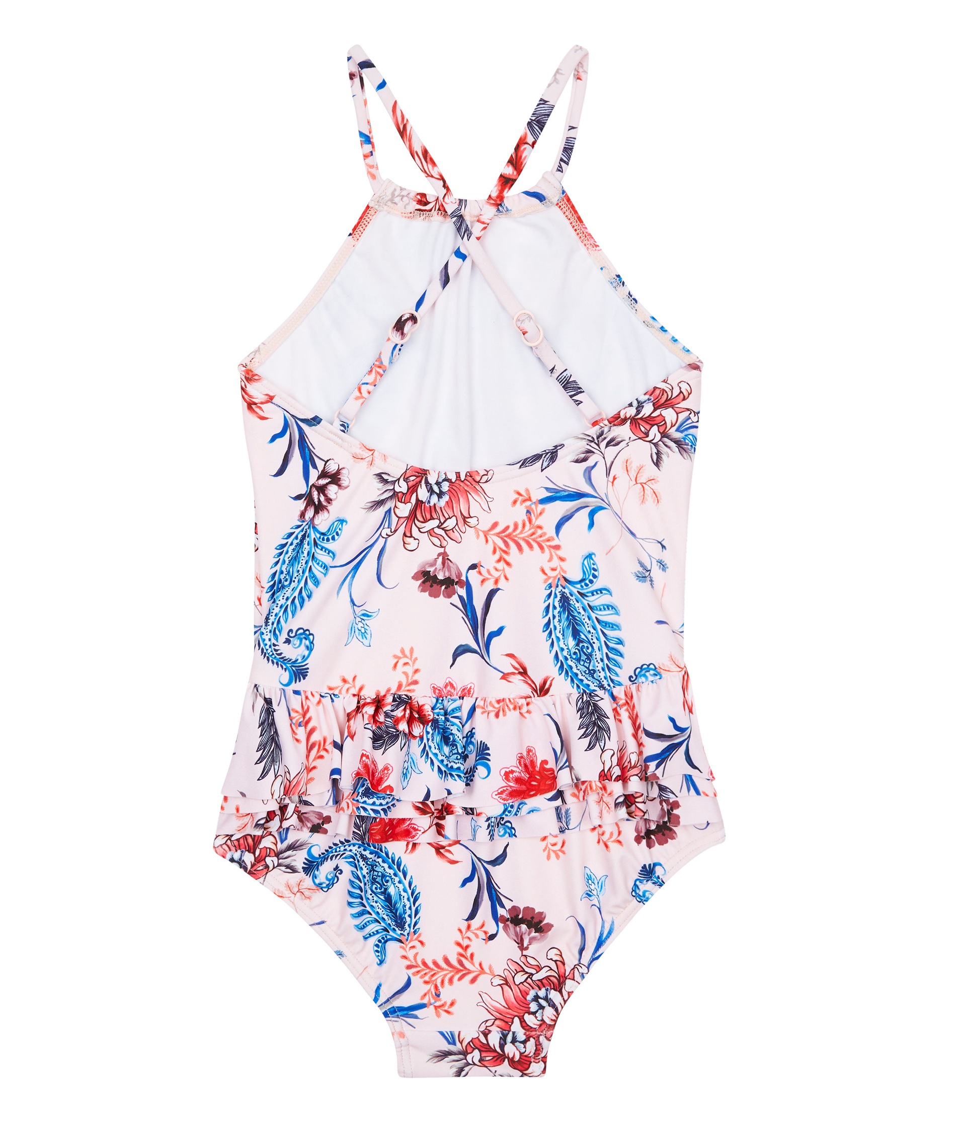 Seafolly Kids Girls Water Garden Ruched Neck Petal One Piece | Dolphin ...