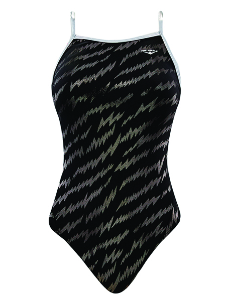 The Finals 'Funnies'  Girls Electrify Foil Wing Back Swimsuit