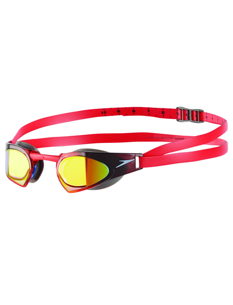 Speedo Fastskin Prime Mirror Goggle Pack - White/Red
