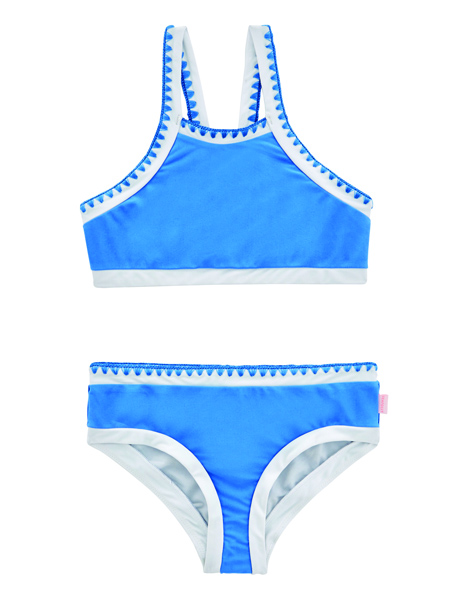 Seafolly Girls Sapphire Coast Crochet Tankini - Hawaii Blue | Dolphin ...