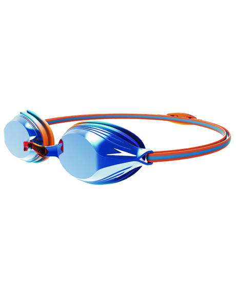 Speedo Junior Vengeance Mirror Goggle - Orange/Blue 
