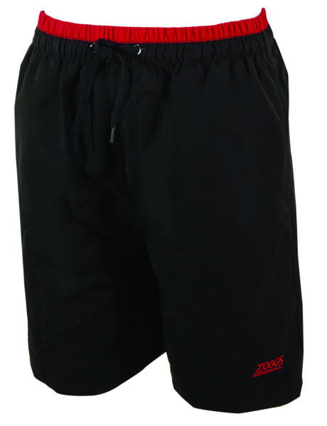 Zoggs Mens Sandstone Shorts - Black/Red