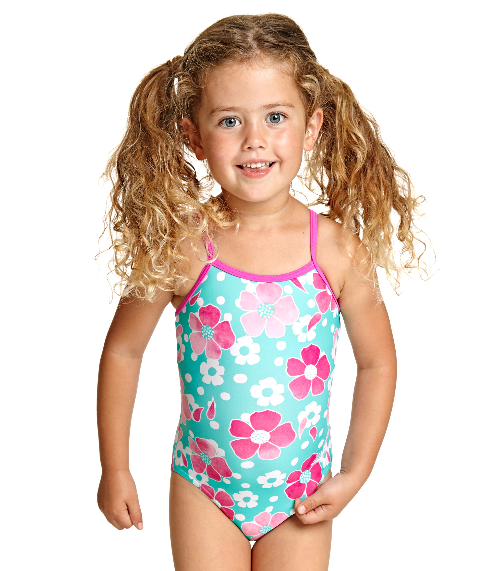 Zoggs Girls Petal Magic Yaroomba Floral Swimsuit | Dolphin Swimware