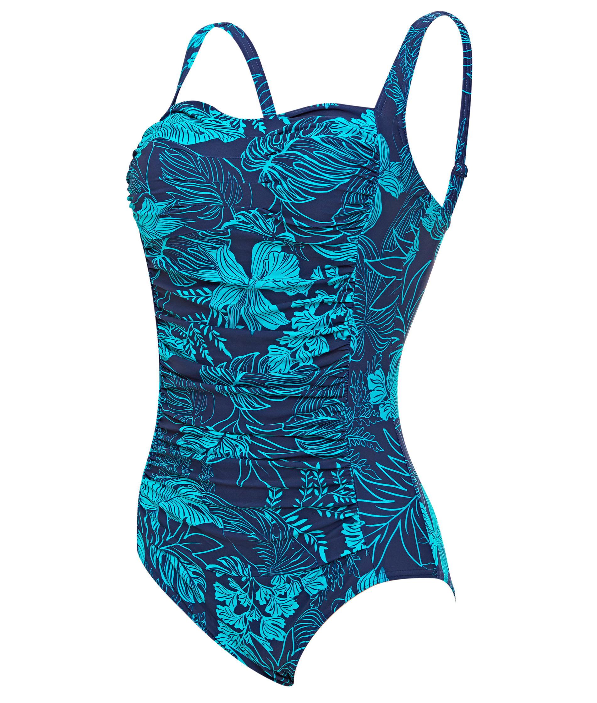 Zoggs Ladies Santorini Ruch Front Swimsuit | Dolphin Swimware