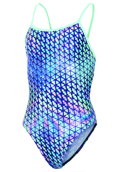 Maru Girls Techno Prism Fly Back Swimsuit