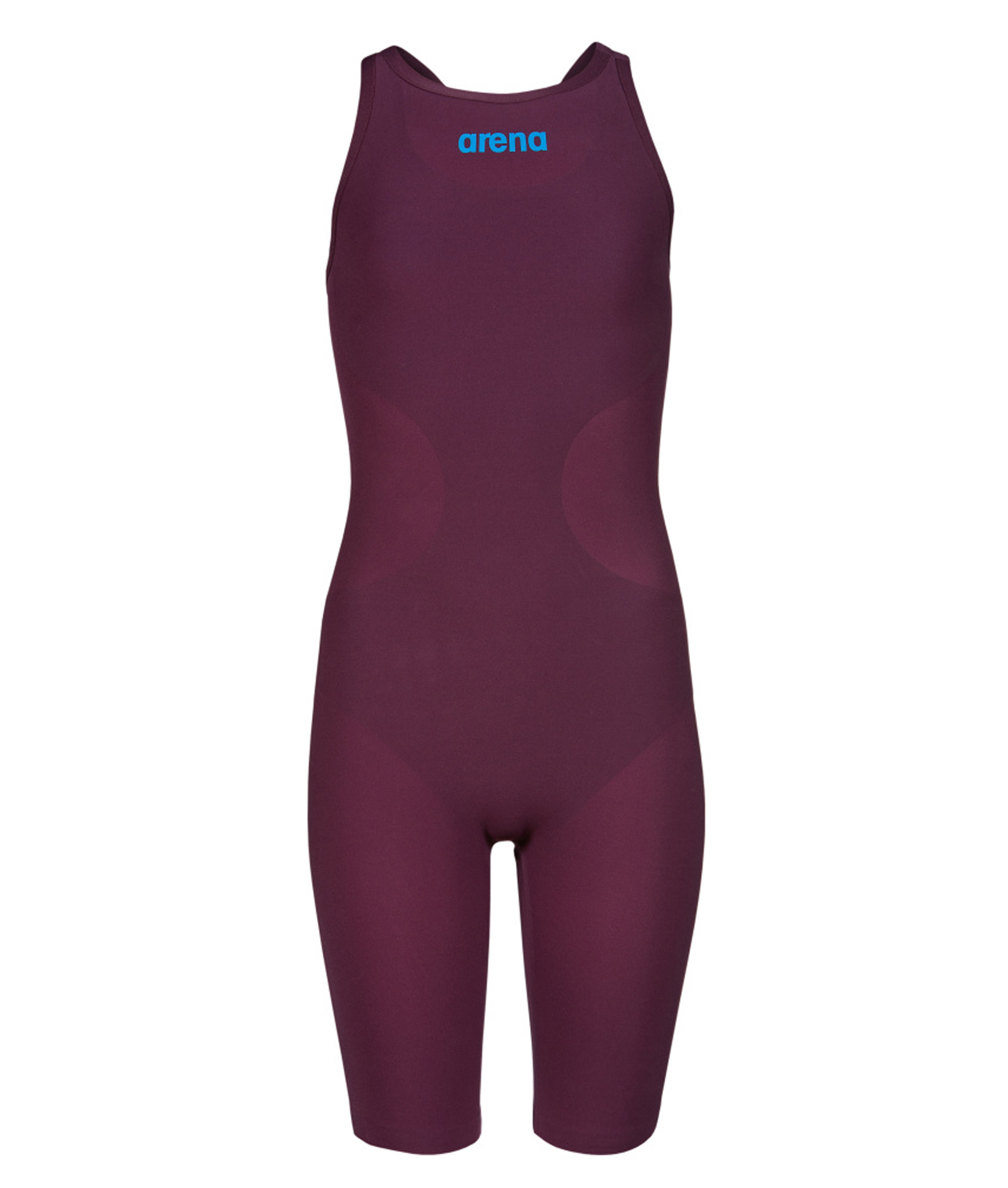 Arena Girls Powerskin R-EVO ONE Open Back Race Suit - Red Wine/Turquoise