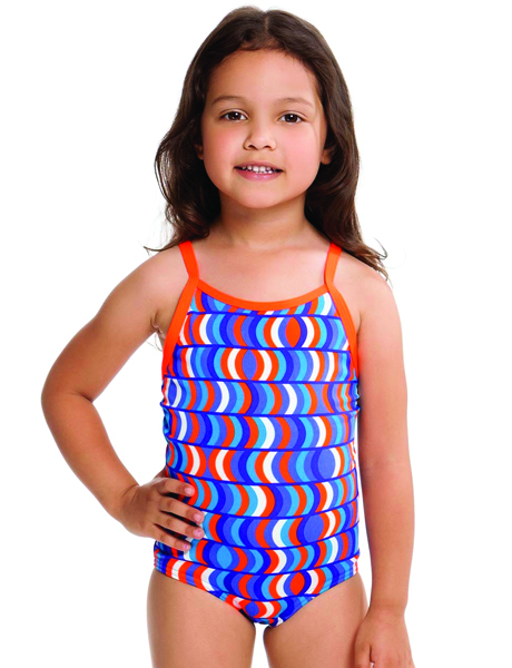 Funkita Toddler Girls printed One Piece Colour Eclipse