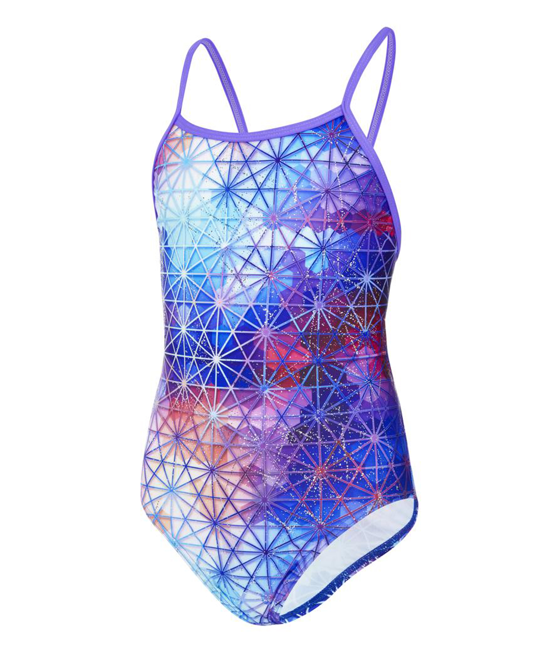 Maru Girls Tessellate Than Never Ecotech Sparkle Fly Back Swimsuit